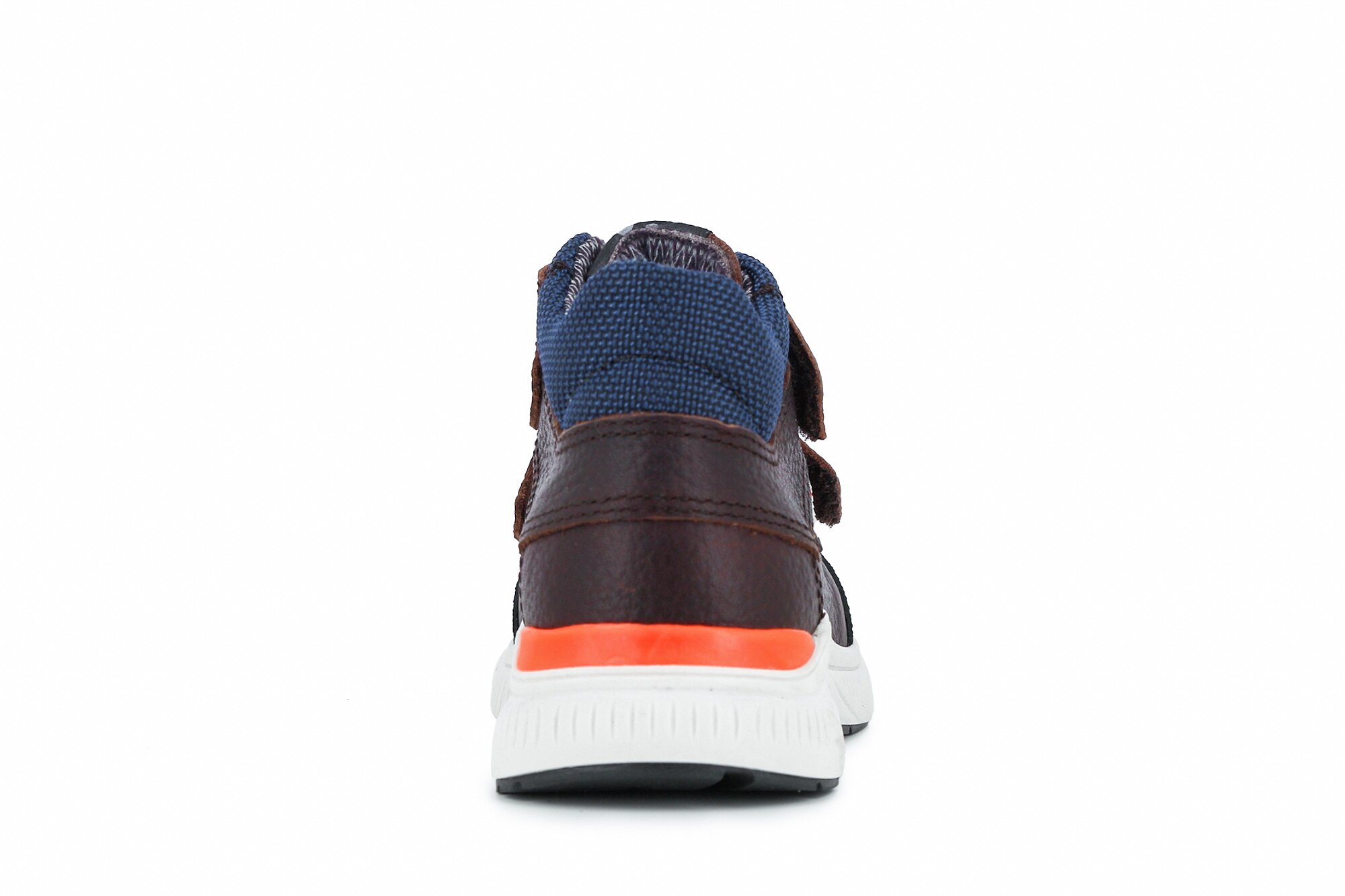 Botas Infantil de Pele com Velcro Pablosky Castanho-3