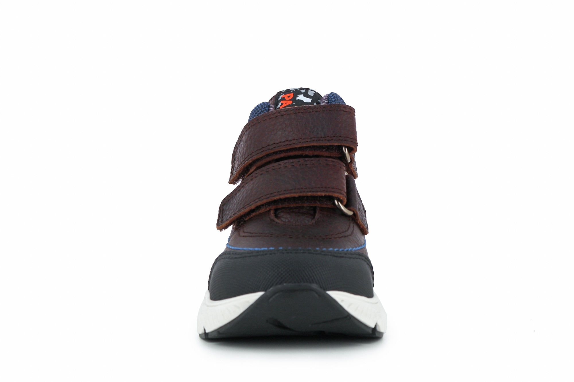 Botas Infantil de Pele com Velcro Pablosky Castanho-5