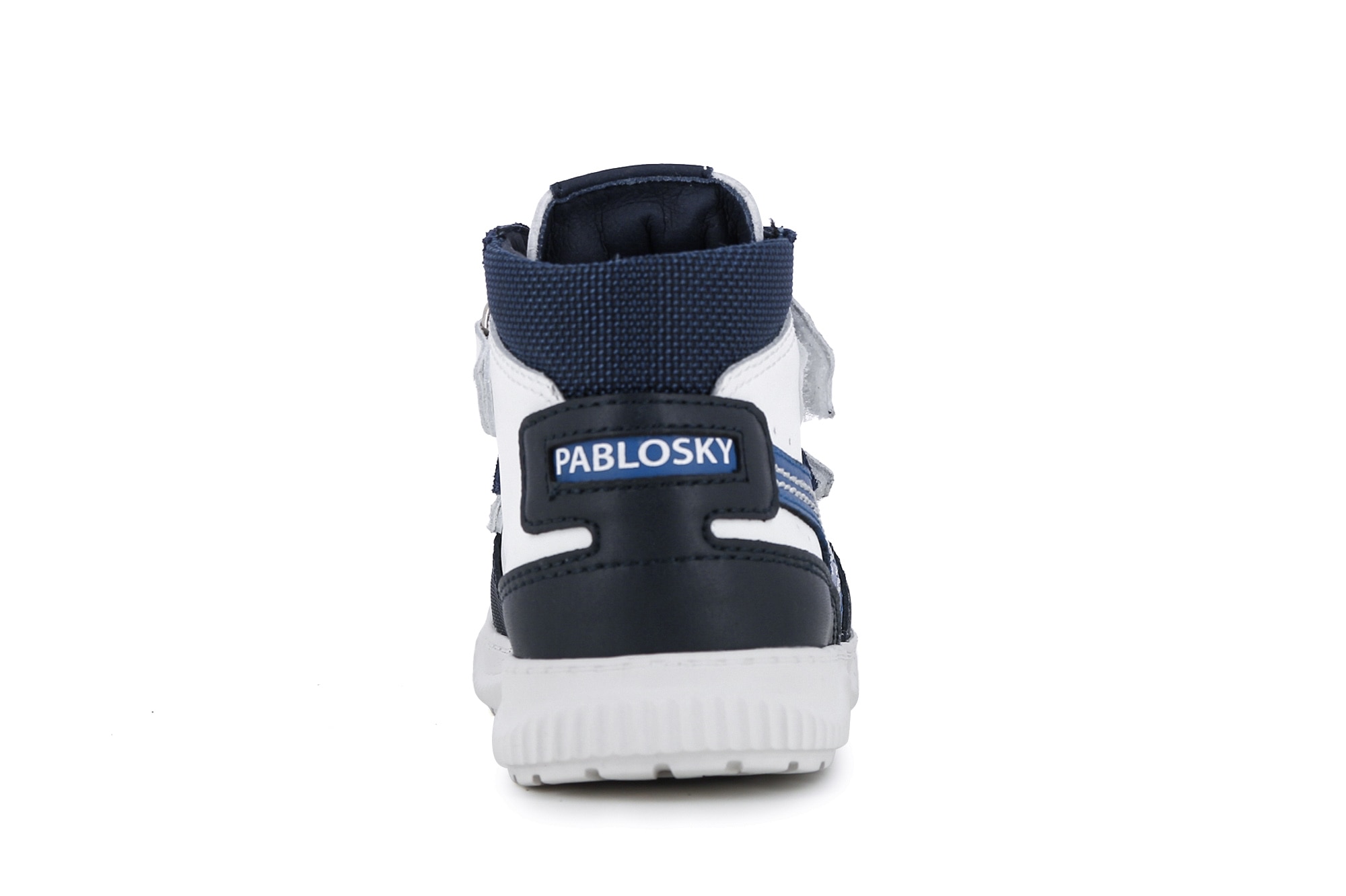 Sapatilhas Desportivas Infantil com Fecho de Velcro Duplo Pablosky Branco / Azul-3