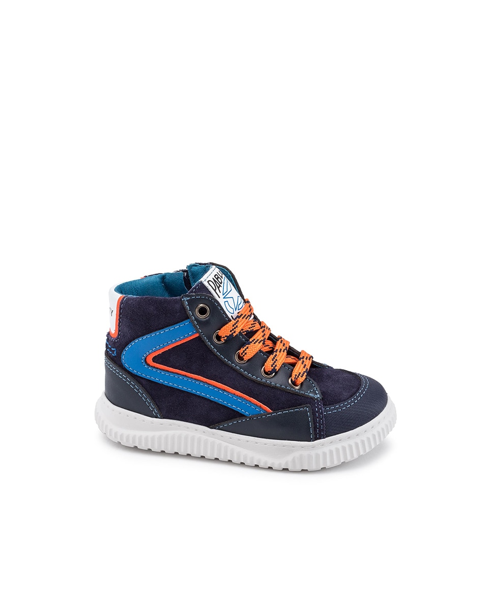 Sapatilhas Desportivas Infantil de Pele Pablosky Azul-marinho-1