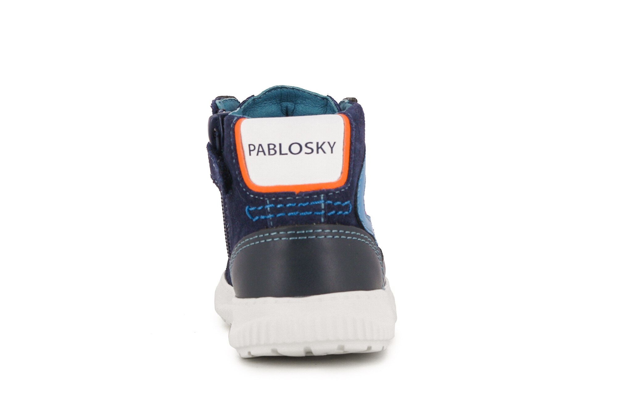 Sapatilhas Desportivas Infantil de Pele Pablosky Azul-marinho-3