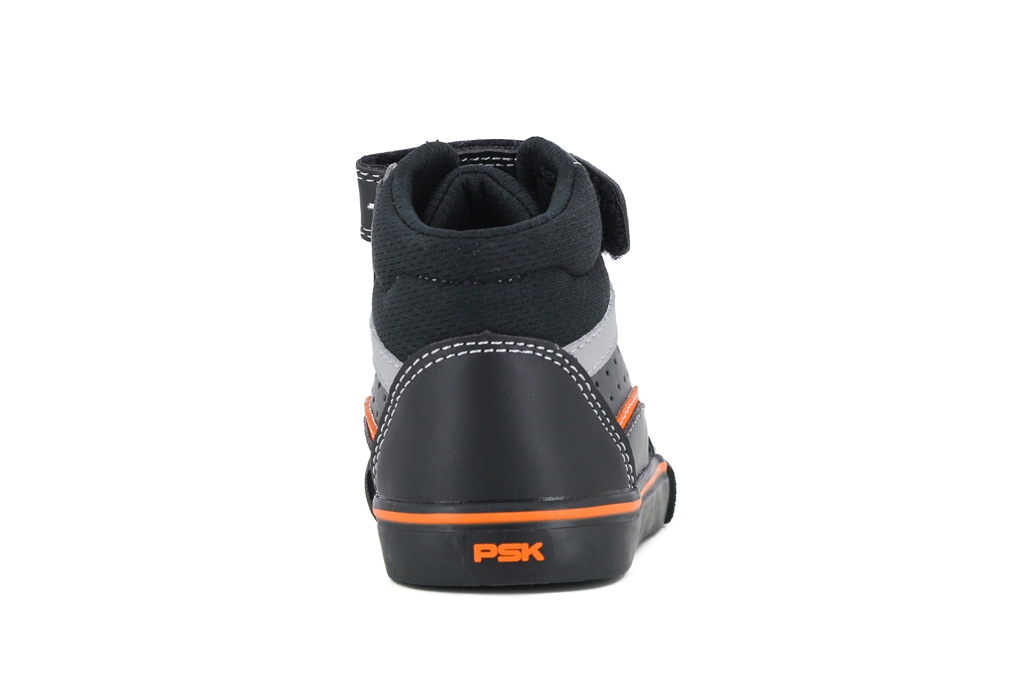Sapatilhas Desportivas Tipo Bota Infantil com Velcro Preto / Laranja-3