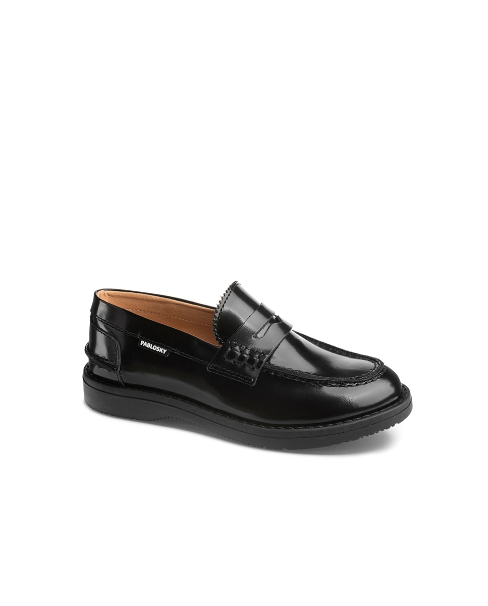 Mocassins de Pele em Preto Pablosky Preto-1