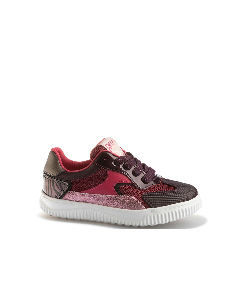 Sapatilhas Desportivas de Pele em Vermelho Pablosky Vermelho-1
