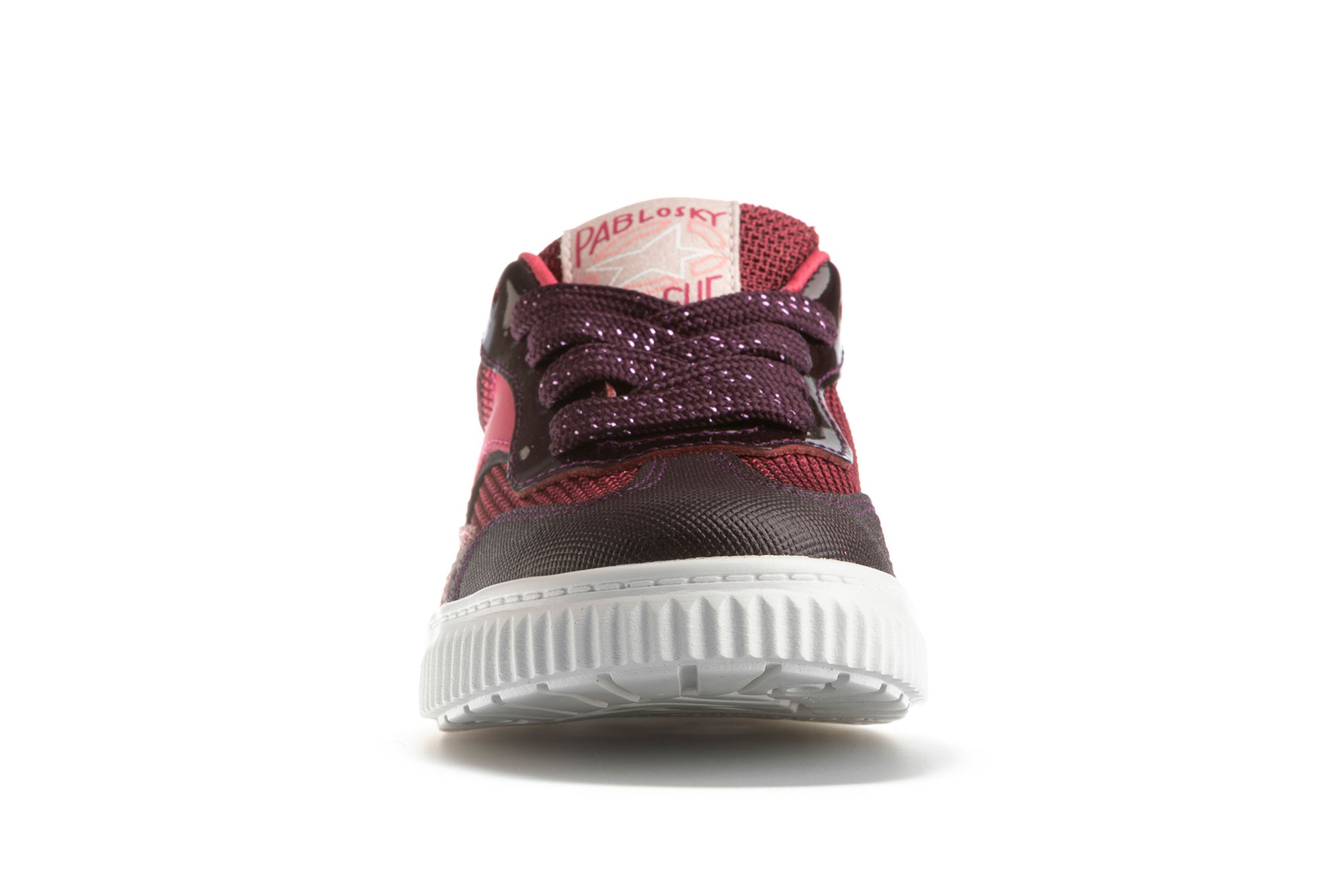 Sapatilhas Desportivas de Pele em Vermelho Pablosky Vermelho-3