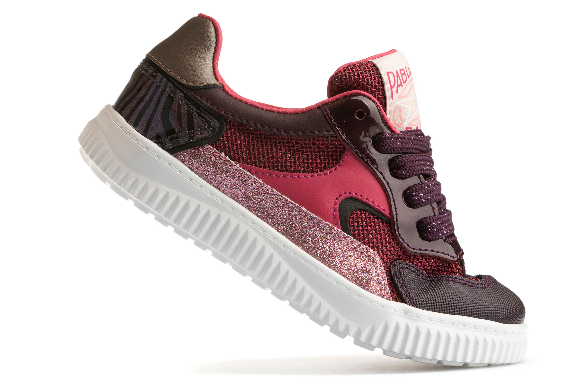 Sapatilhas Desportivas de Pele em Vermelho Pablosky Vermelho-5