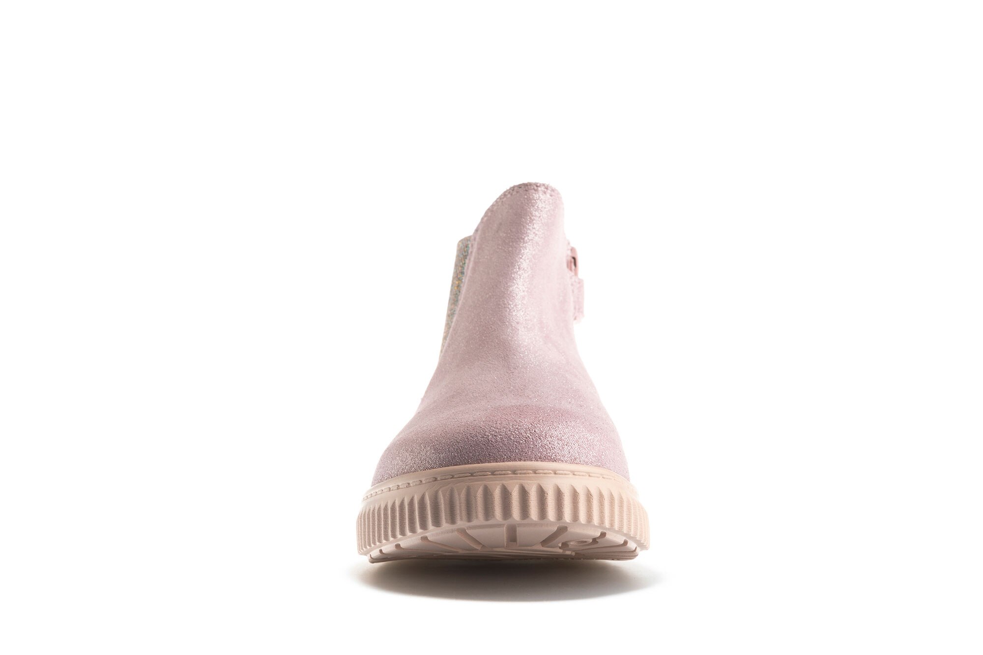 Botas Infantil de Pele com Fecho Zip Pablosky Rosa-claro-4
