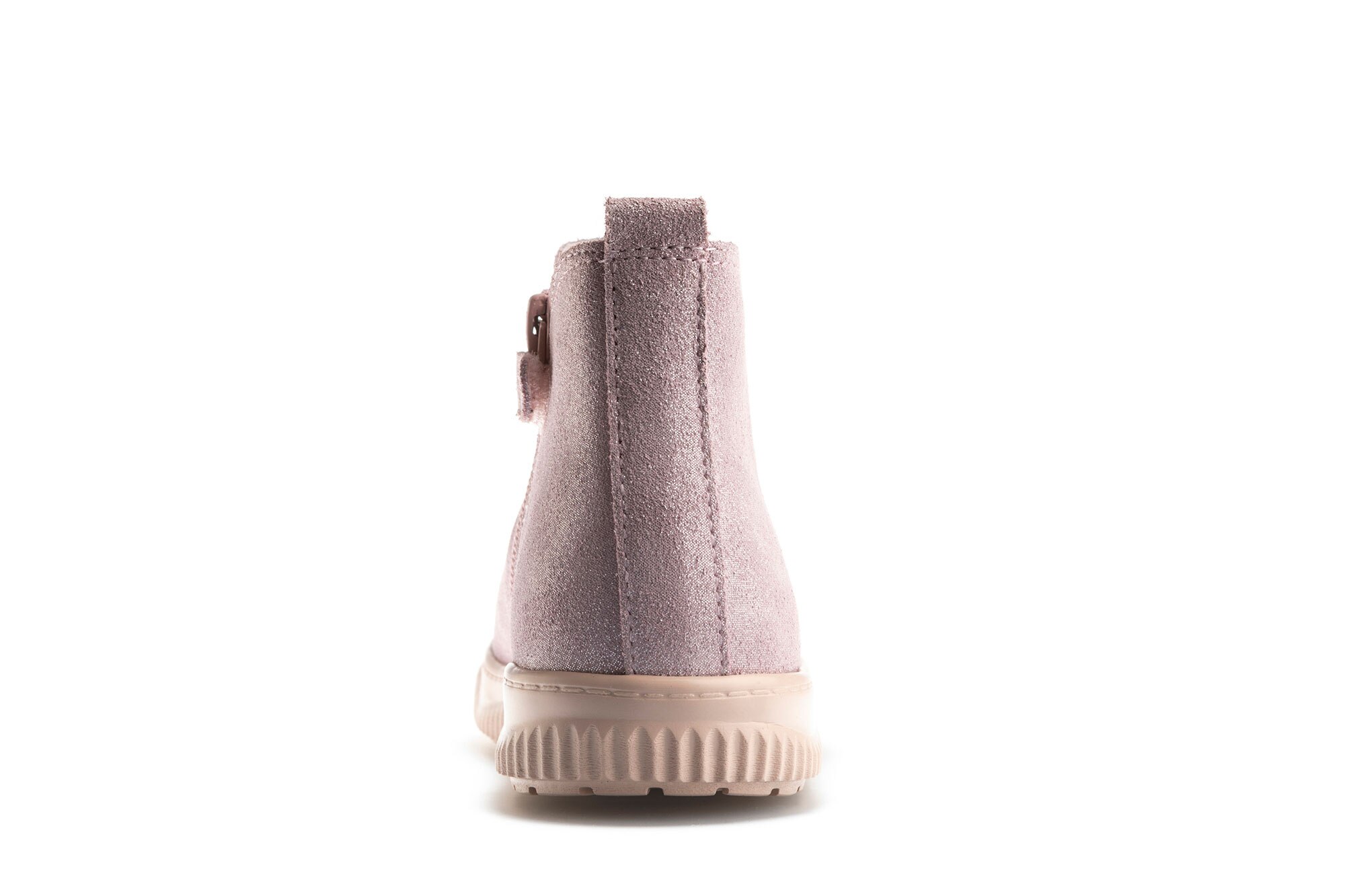 Botas Infantil de Pele com Fecho Zip Pablosky Rosa-claro-5