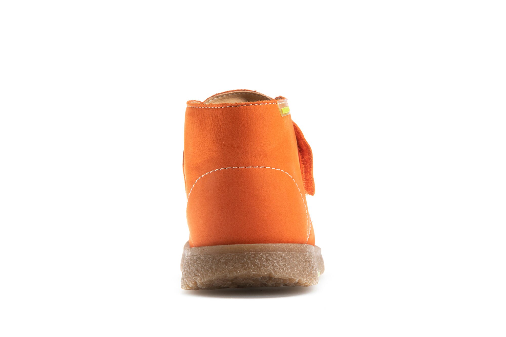 Botas Infantil de Pele com Velcro Pablosky Laranja-4