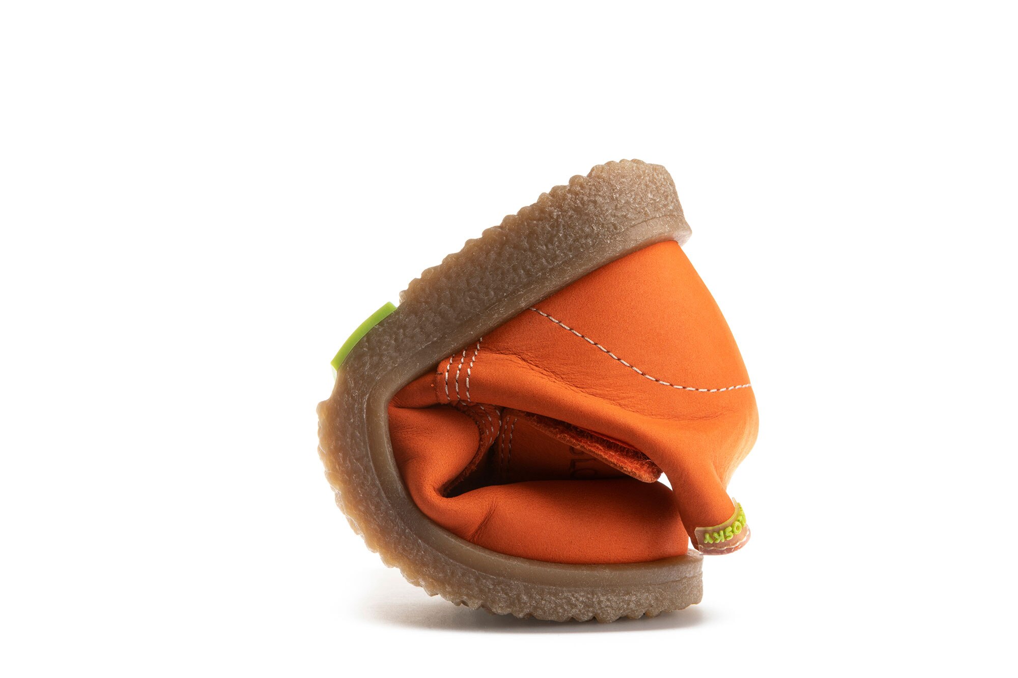 Botas Infantil de Pele com Velcro Pablosky Laranja-6