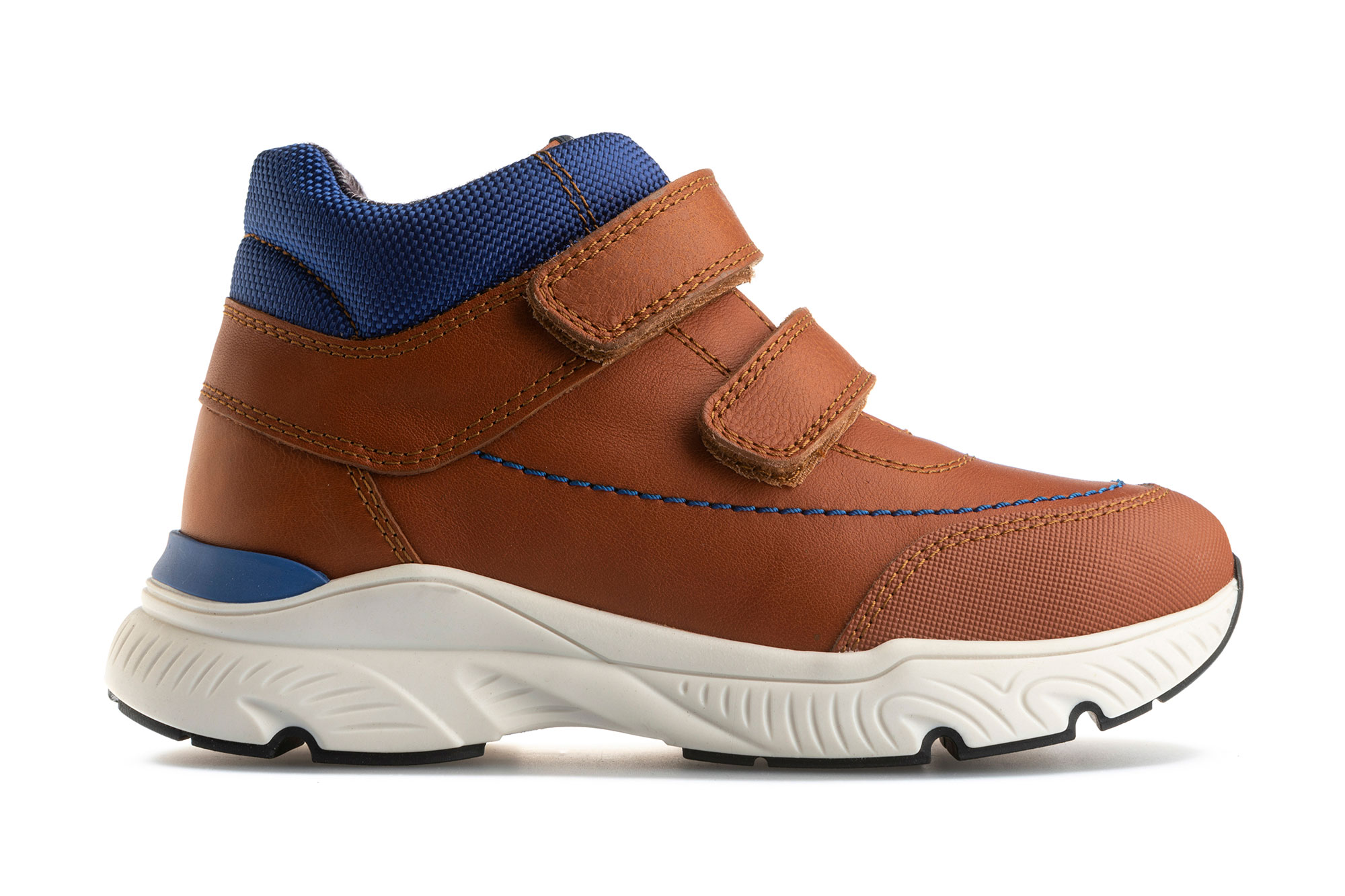 Botas Infantil de Pele com Velcro Pablosky Camel-2