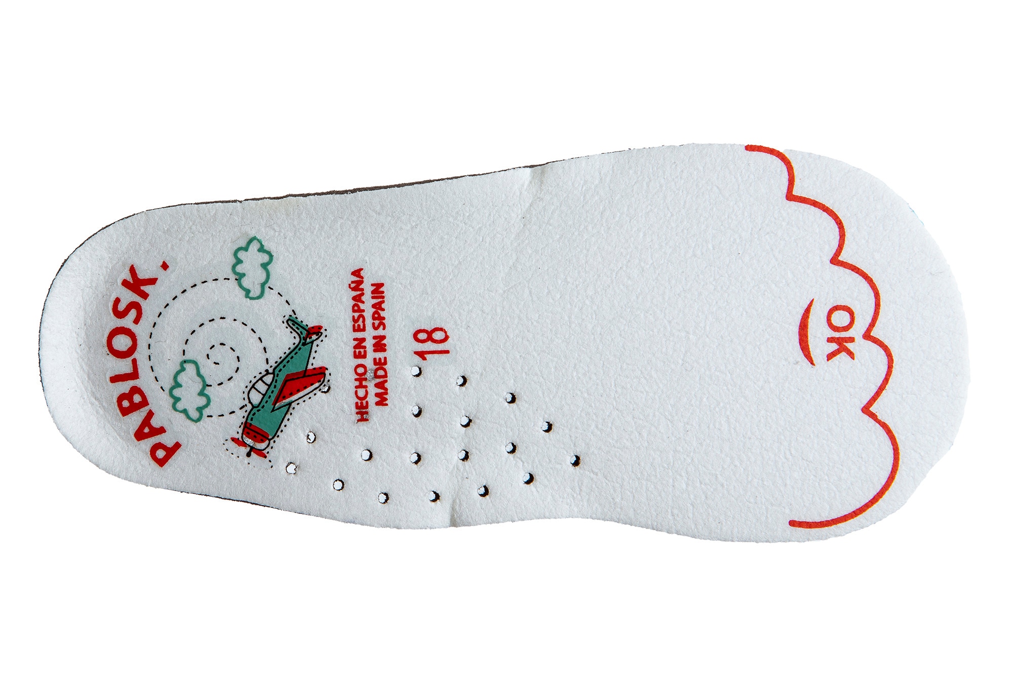 Sapatos de Presilha para Bebé de Pele com Velcro Pablosky Cinzento-2
