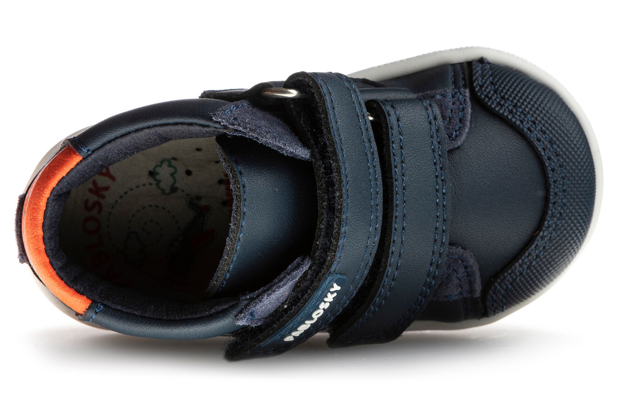 Sapatilhas Desportivas para Bebé de Microfibra Têxtil com Velcro Pablosky Azul-marinho-6