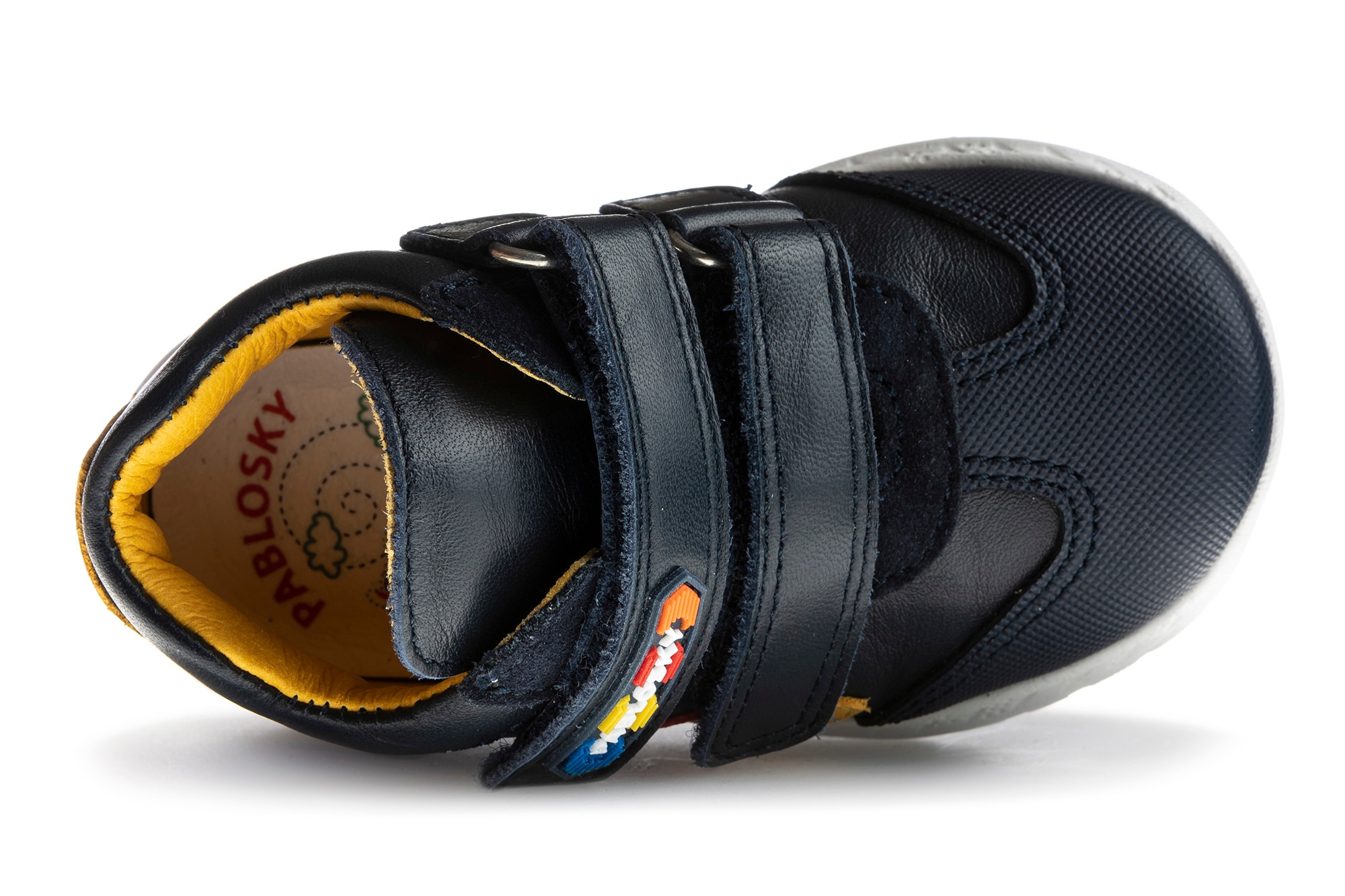 Botas de Bebé em Pele com Velcro Pablosky Azul-marinho-6