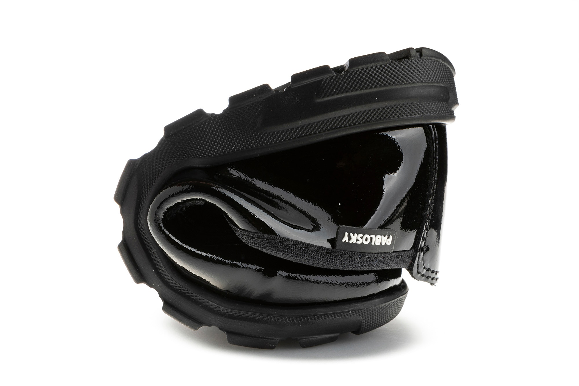 Mocassins de Pele com Elástico Pablosky Preto-3