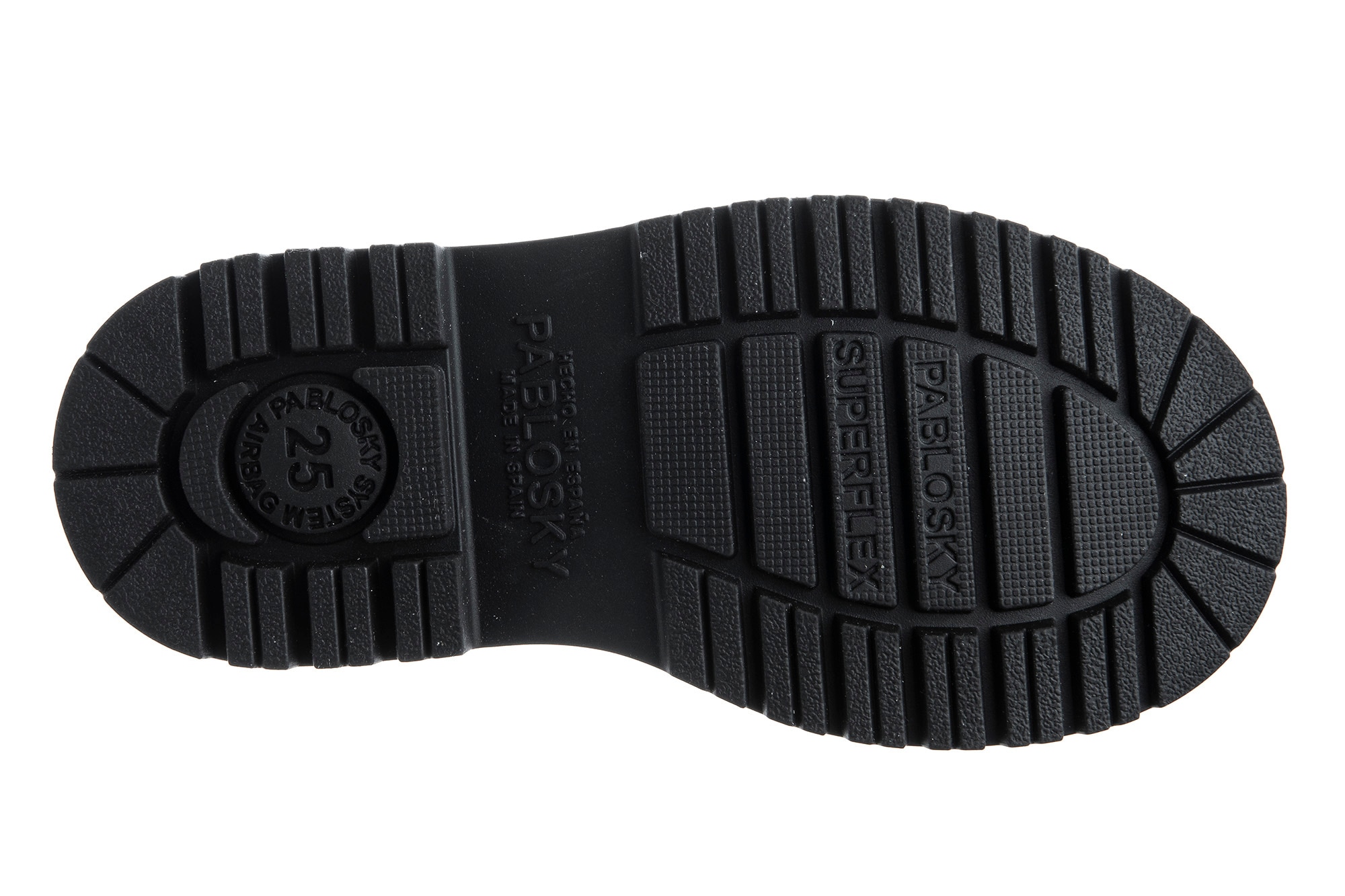 Sapatos de Cordões Infantil de Pele com Palmilha Amortecedora Pablosky Preto-2