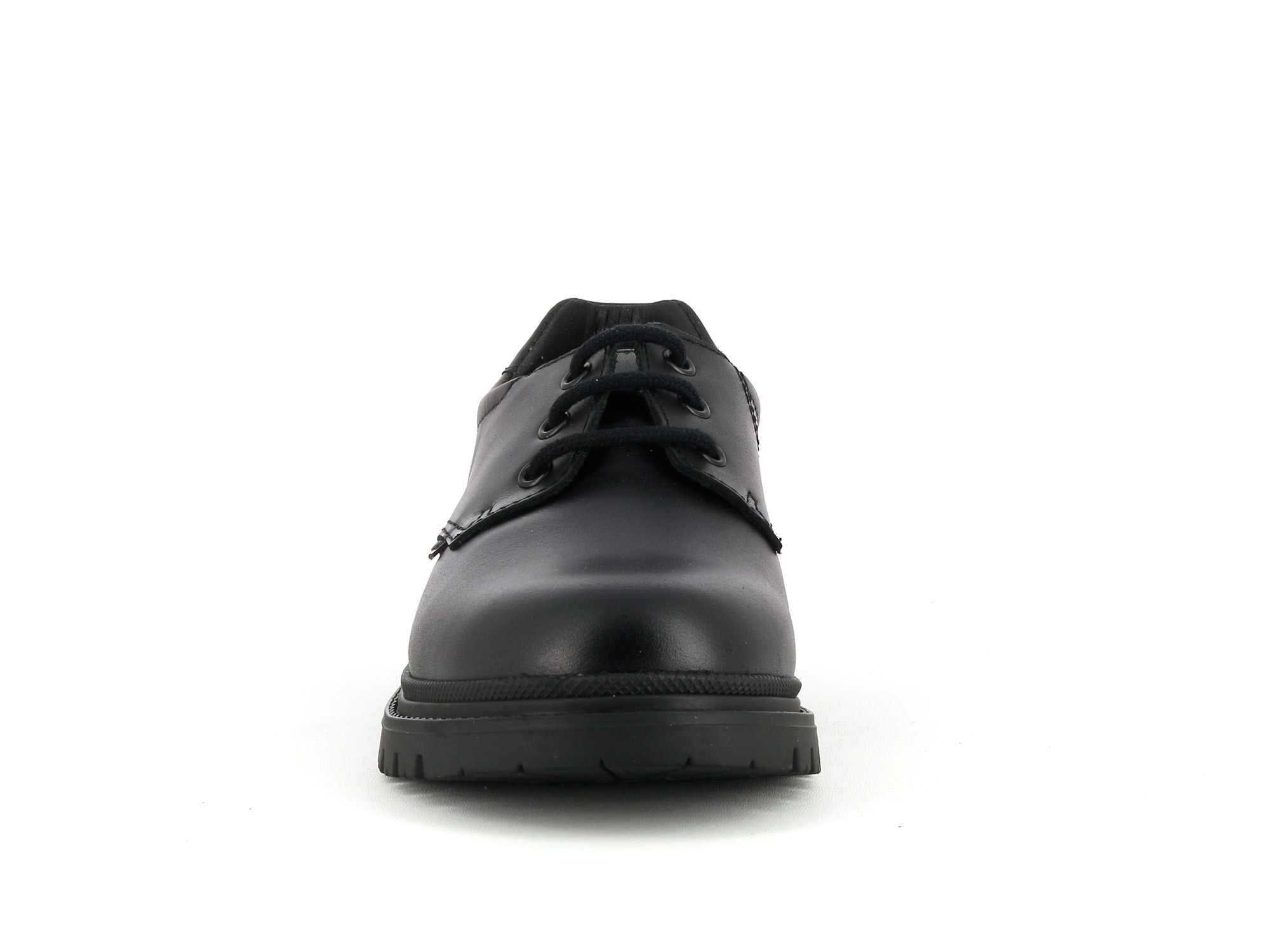 Sapatos de Cordões Infantil de Pele com Palmilha Amortecedora Pablosky Preto-6
