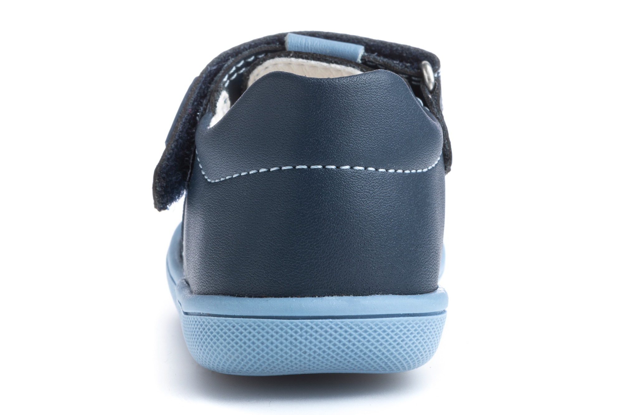 Sapatos de Presilha para Bebé de Pele com Velcro Pablosky Azul claro / azul marinho-5