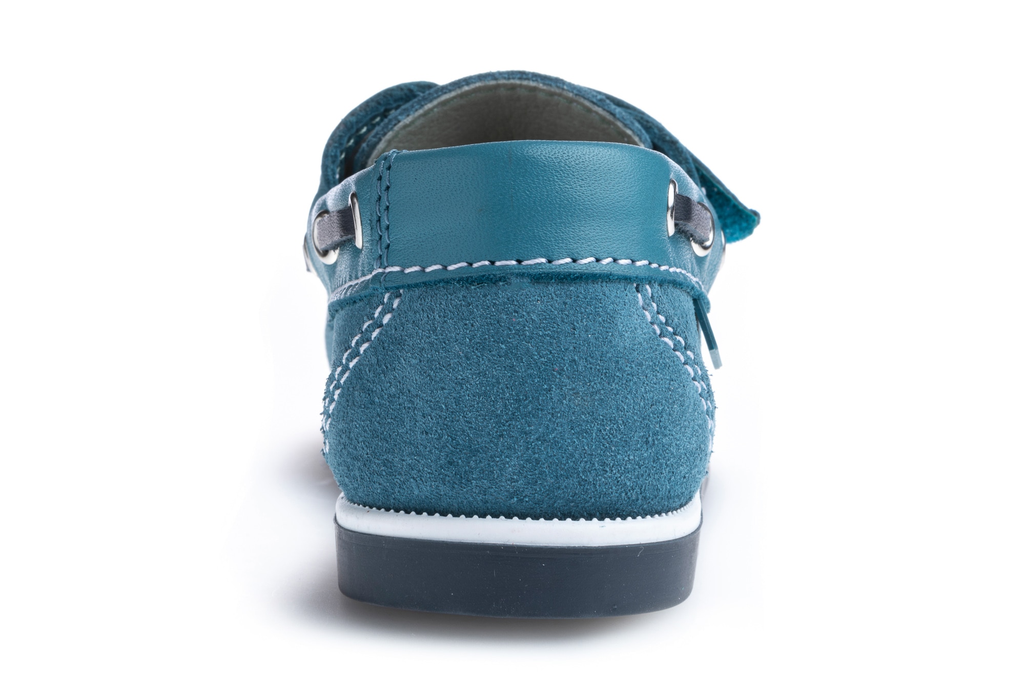 Náuticos Infantil de Pele com Velcro Pablosky Azul-5