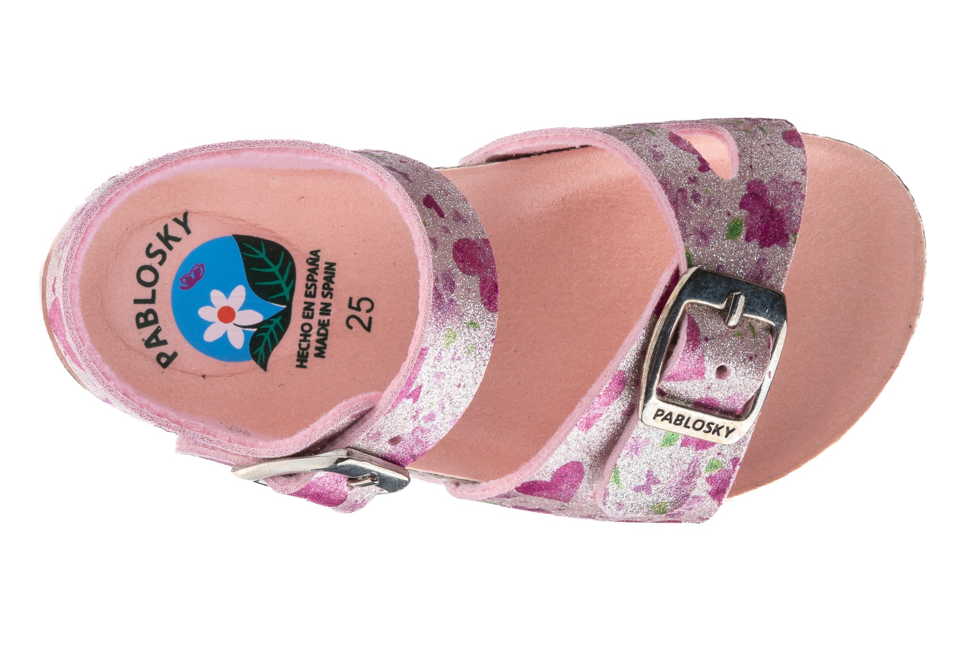 Sandálias de Materiais Reciclados com Fivela Rosa-4