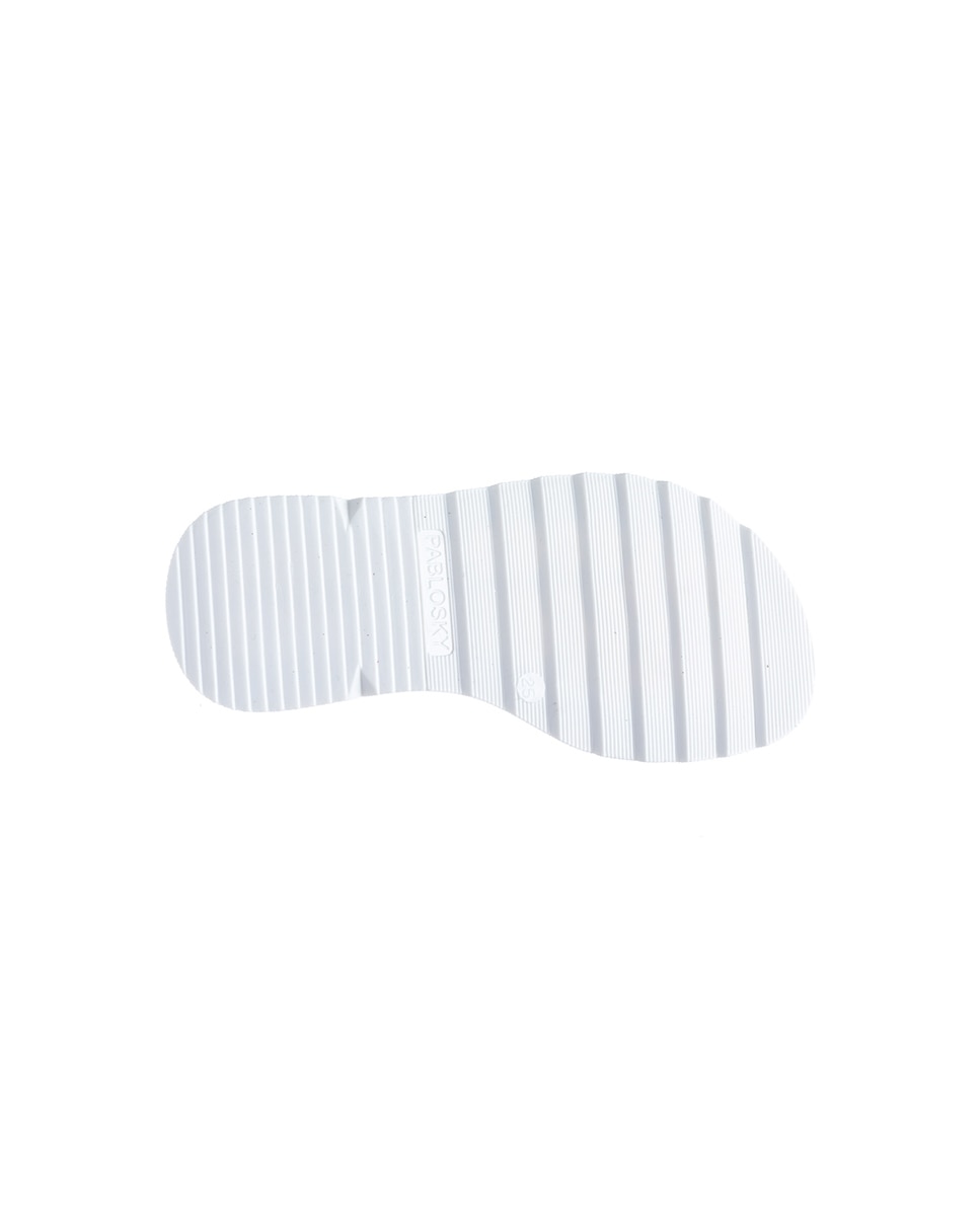 Sandálias Infantil de Pele com Velcro Branco-3