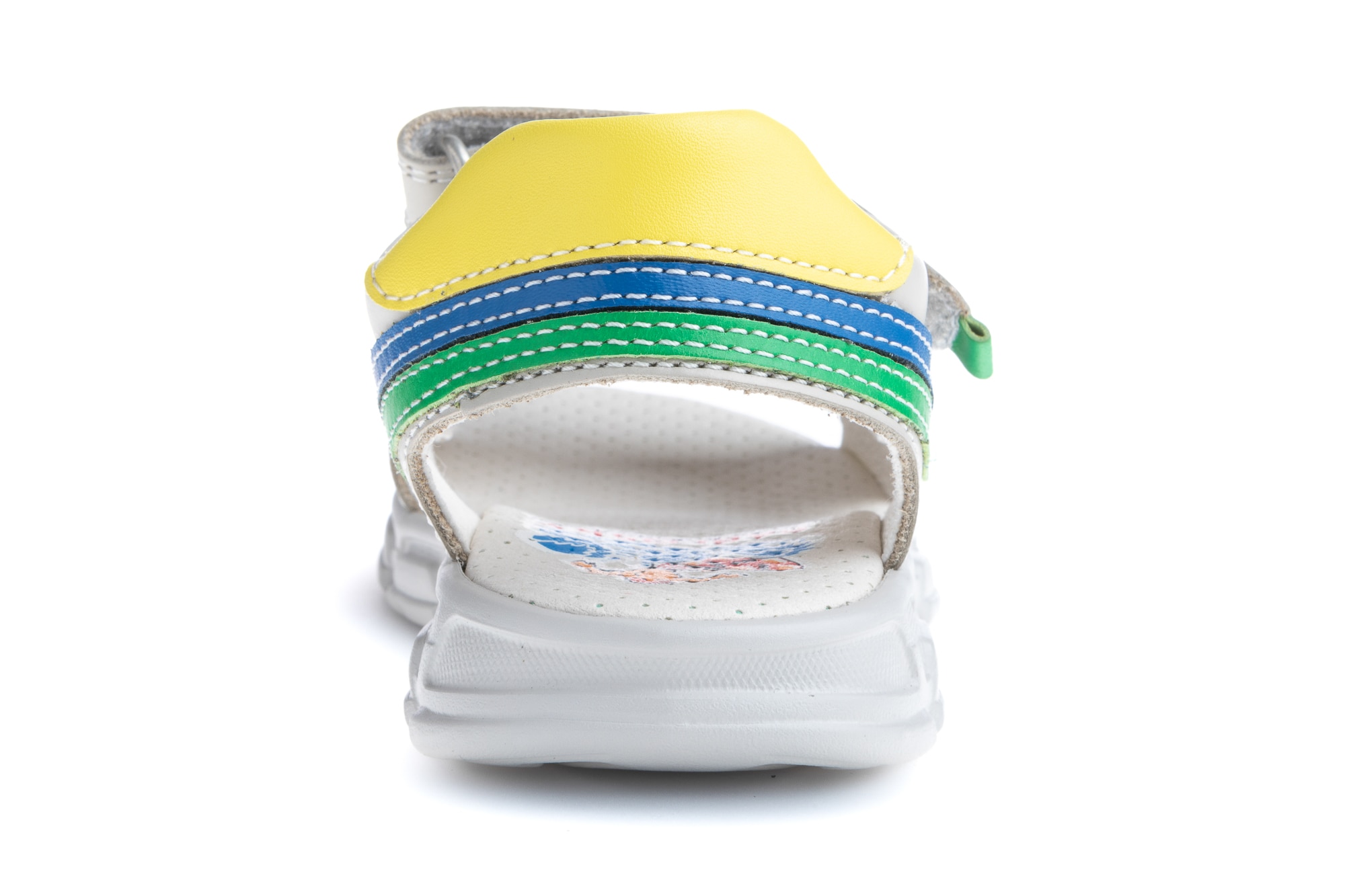 Sandálias Infantil de Pele com Velcro Pablosky Cinzento-5