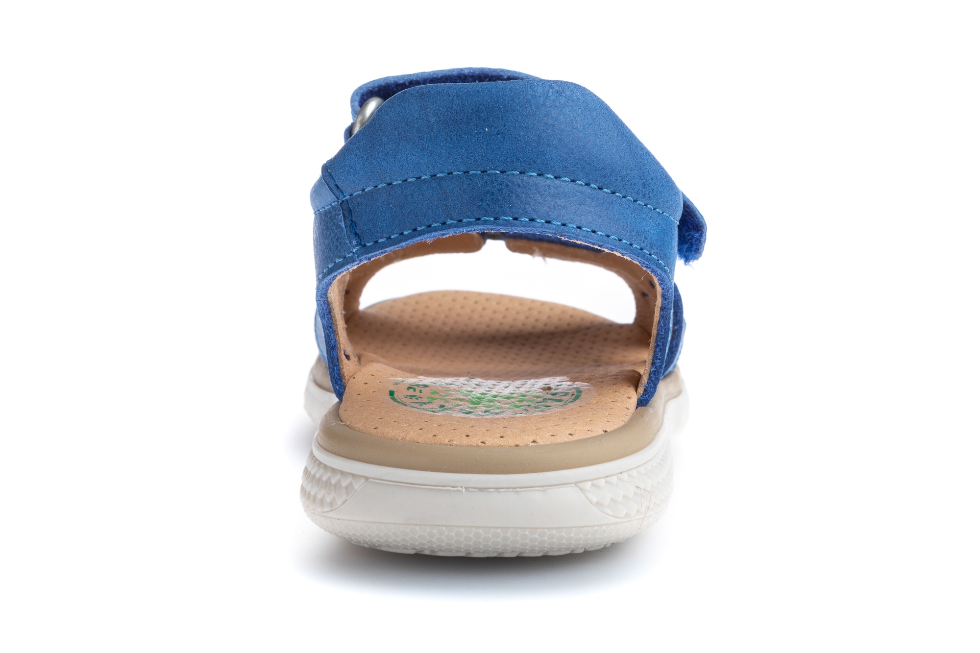 Sandálias Infantil de Pele com Velcro Pablosky Azul-5