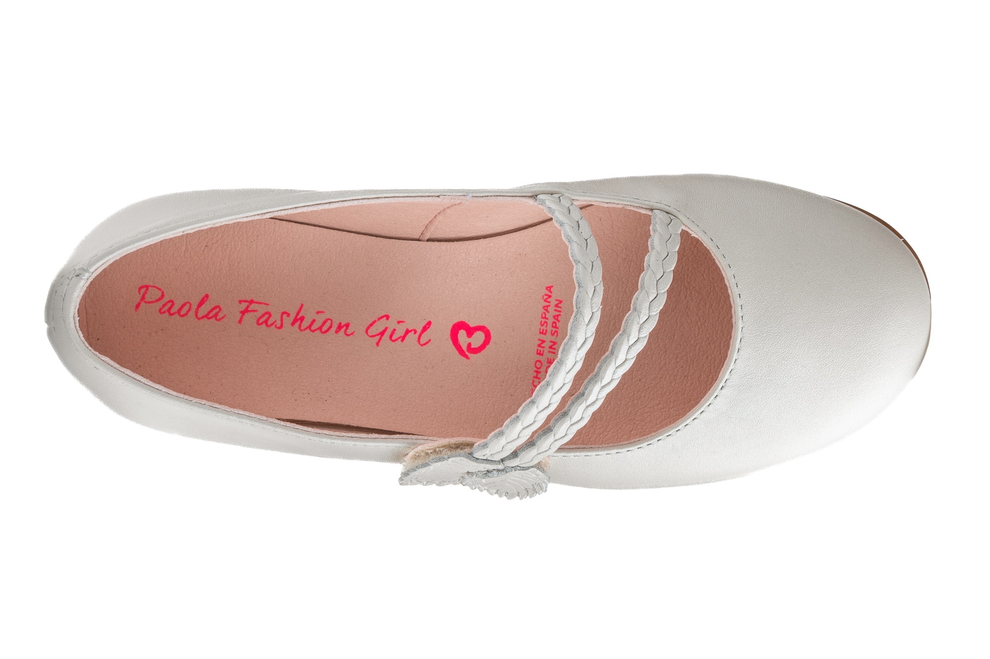 Sapatos de Presilha Infantil de Pele com Velcro Pablosky Bege-4