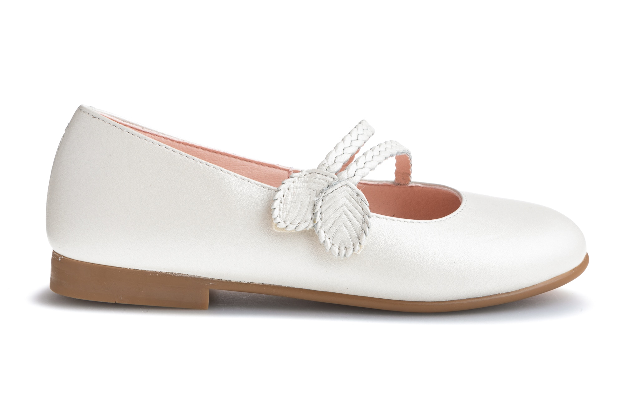 Sapatos de Presilha Infantil de Pele com Velcro Pablosky Bege-6