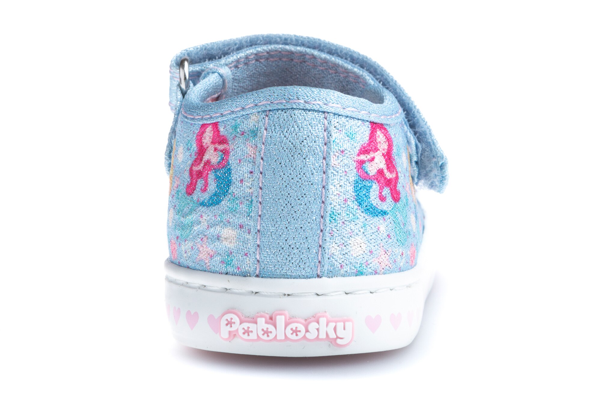 Sapatilhas de Lona para Bebé com Velcro Pablosky Azul-5