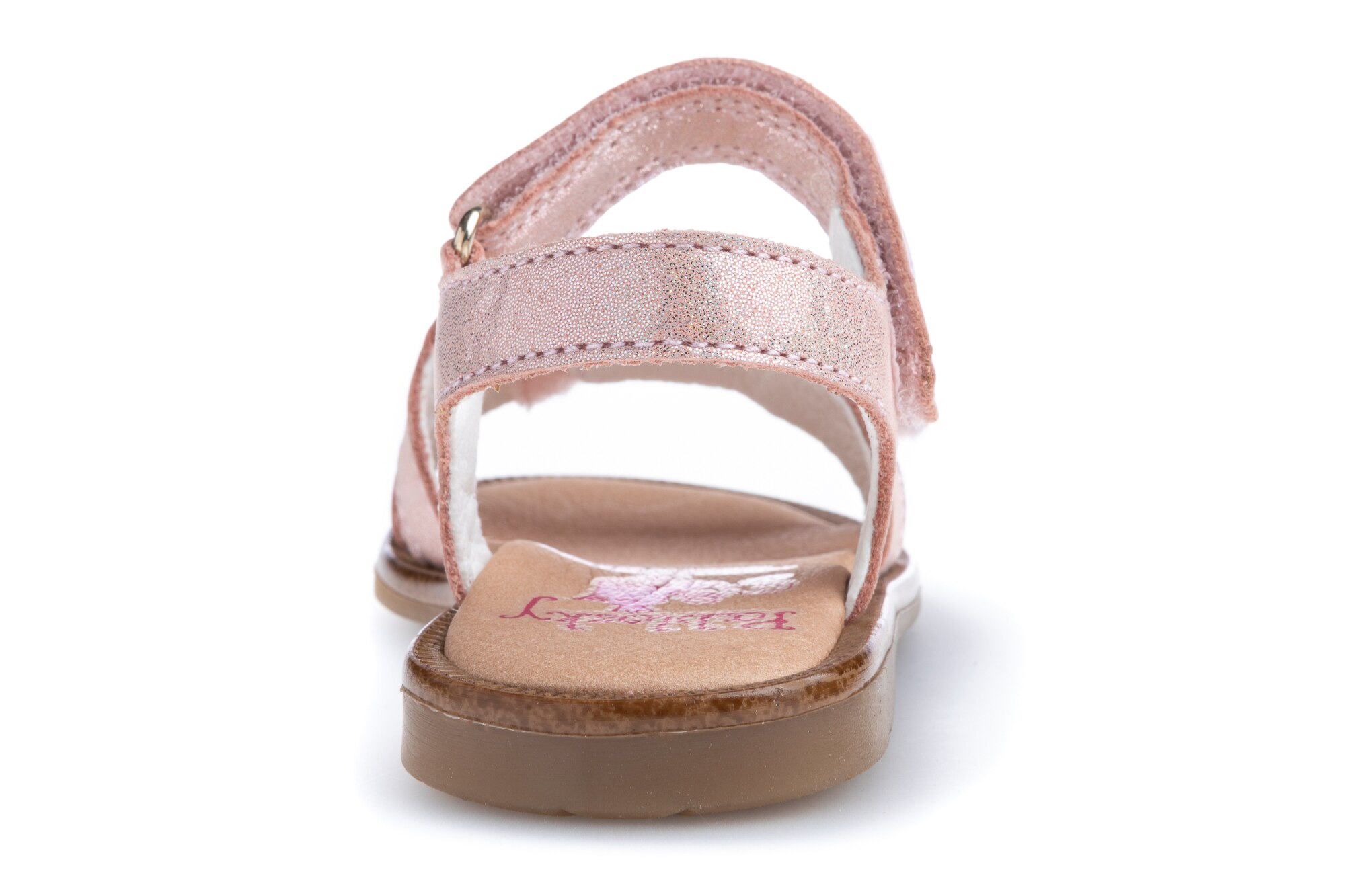 Sandálias para Bebé de Pele com Velcro Pablosky Rosa-5