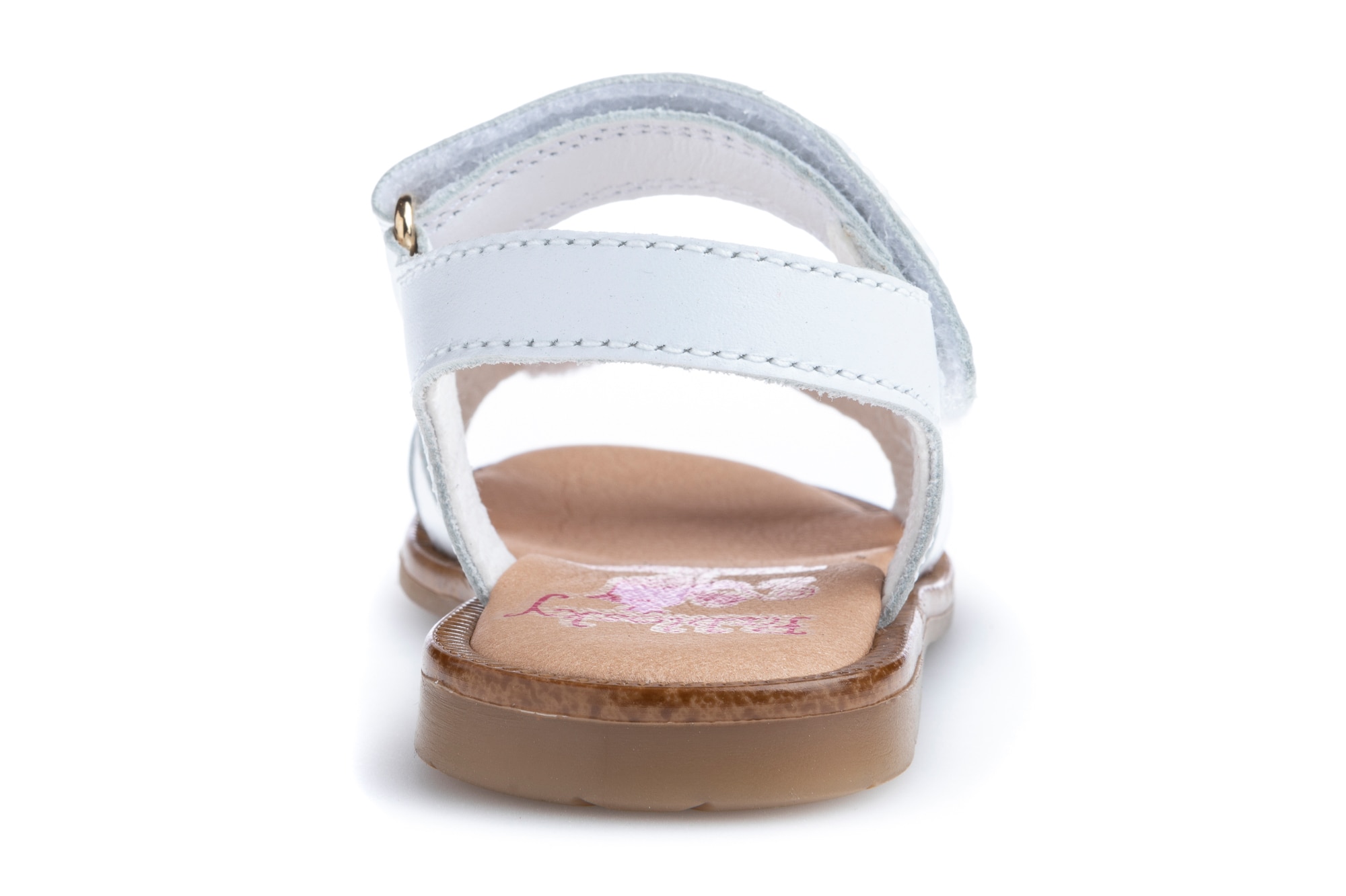 Sandálias para Bebé Brancas de Pele com Velcro Pablosky Branco-5