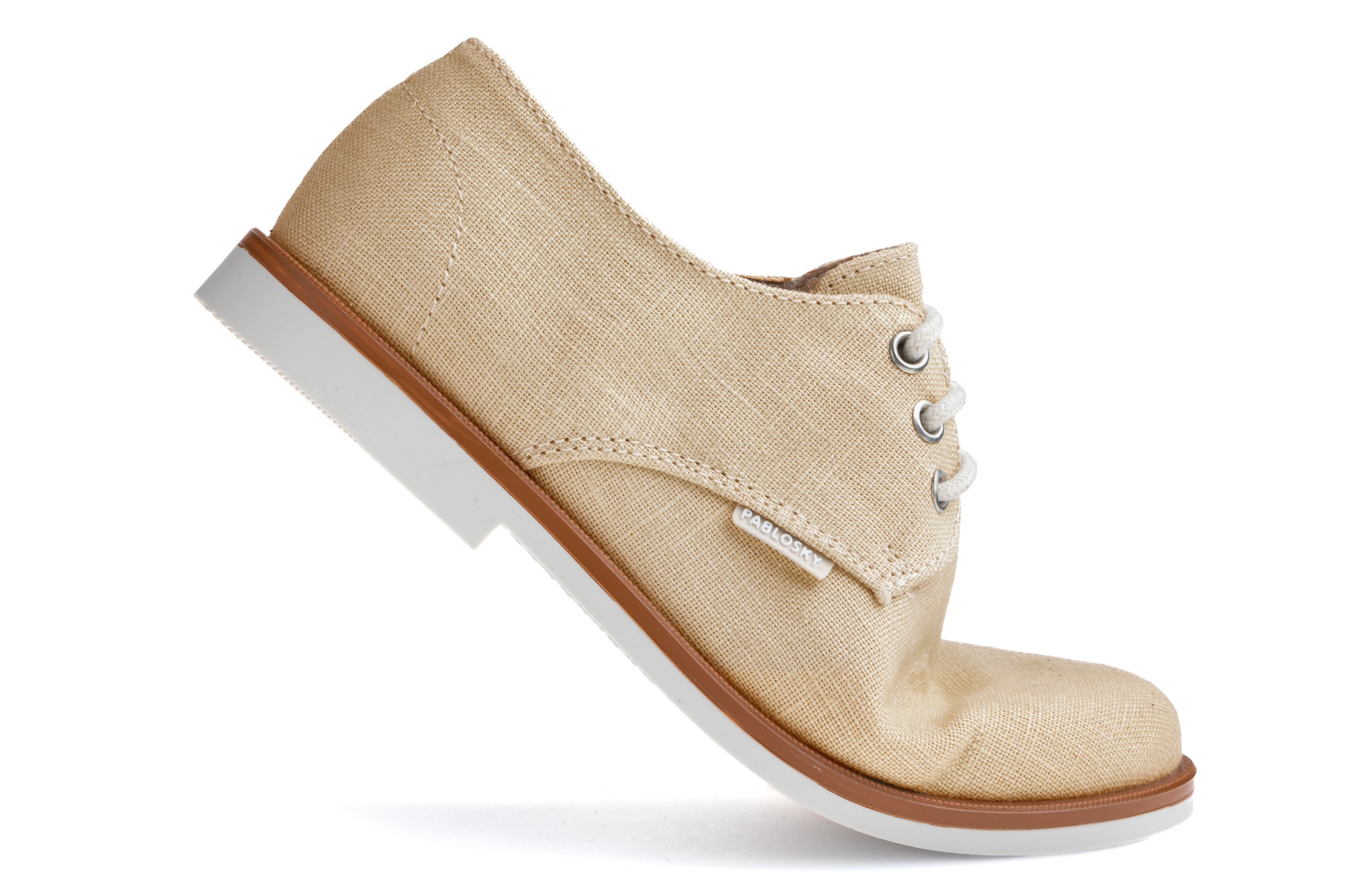 Sapatos de Cordões e Bluchers Infantil com Cordões Pablosky Bege-2