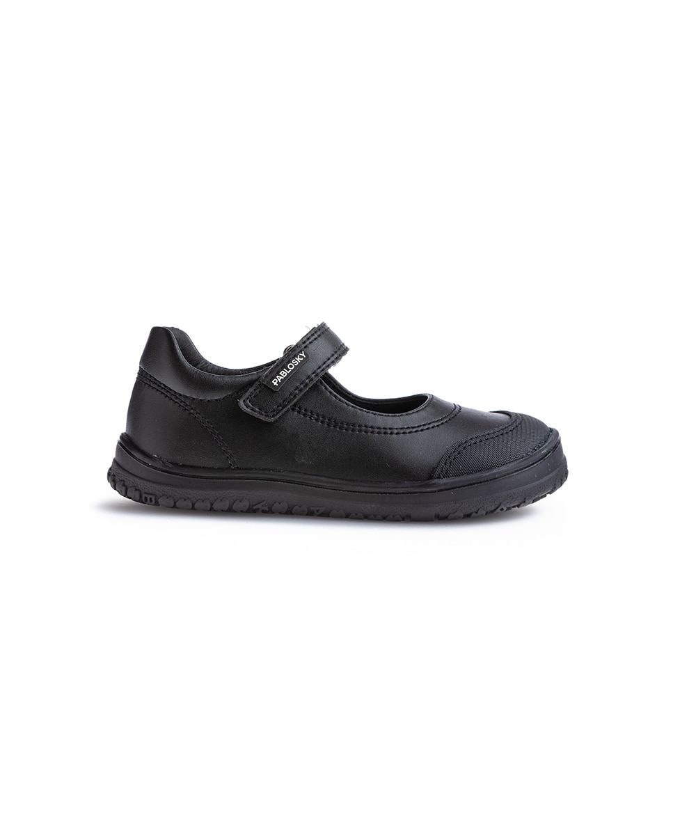 Sapatos de Presilha com Fecho Aderente para Uniforme Escolar Pablosky Preto-8