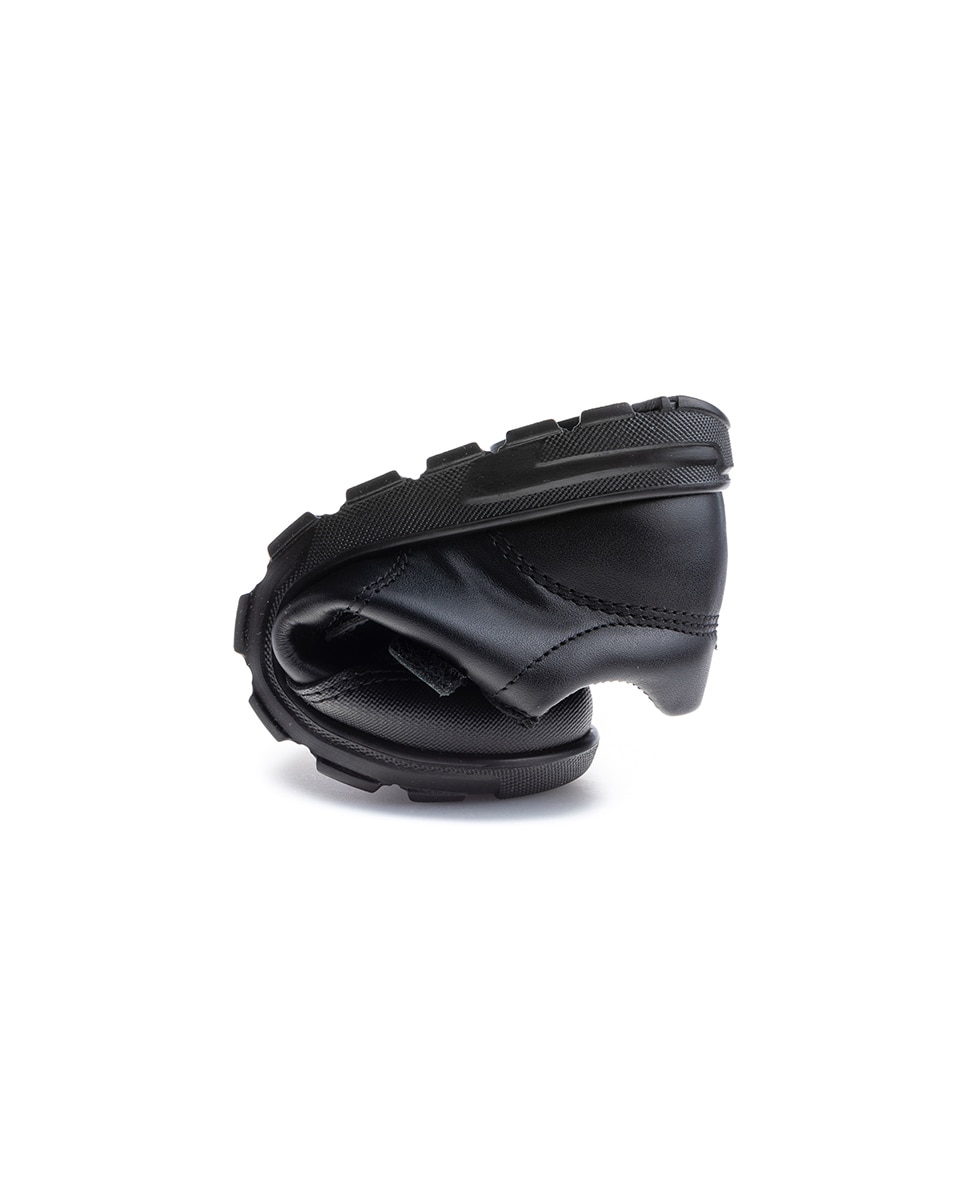Mocassins Infantil de Pele com Velcro Pablosky Preto-2