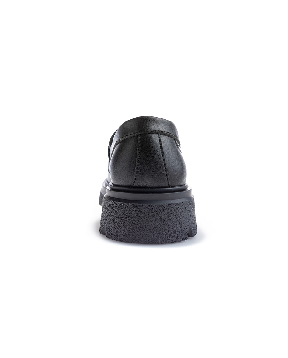 Mocassins para Uniforme Escolar Preto-5