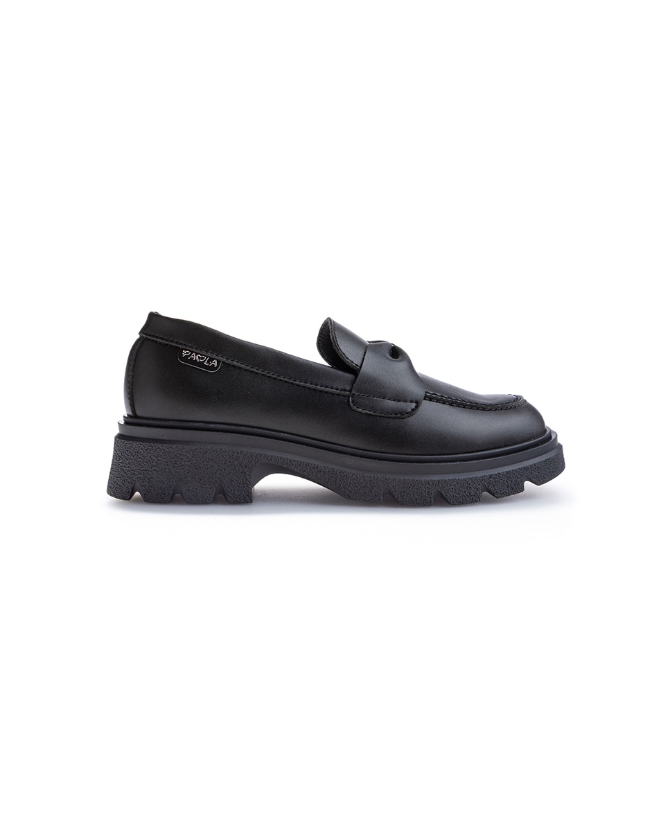 Mocassins para Uniforme Escolar Preto-6