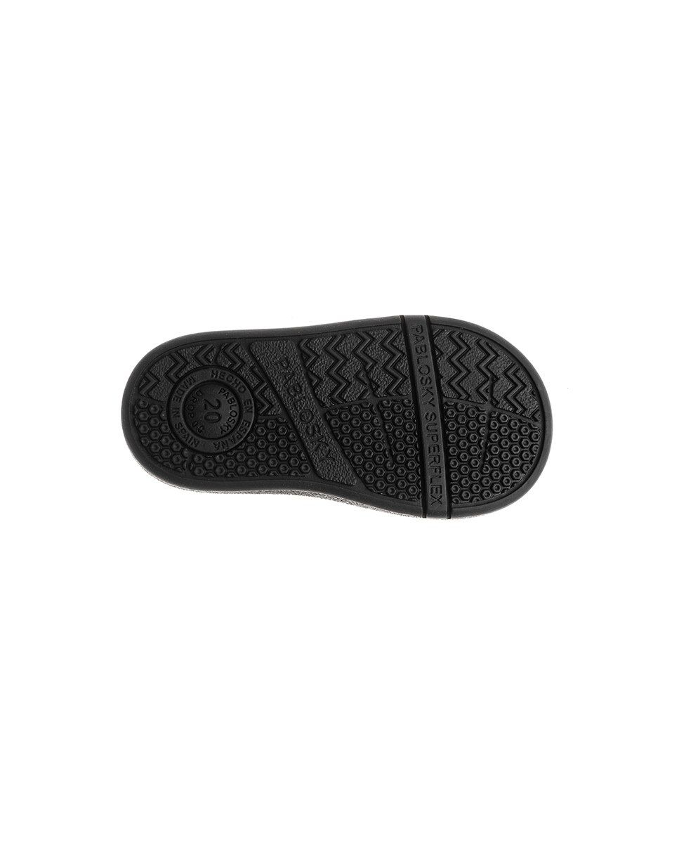 Botas de Bebé em Pele com Velcro Pablosky Preto-4