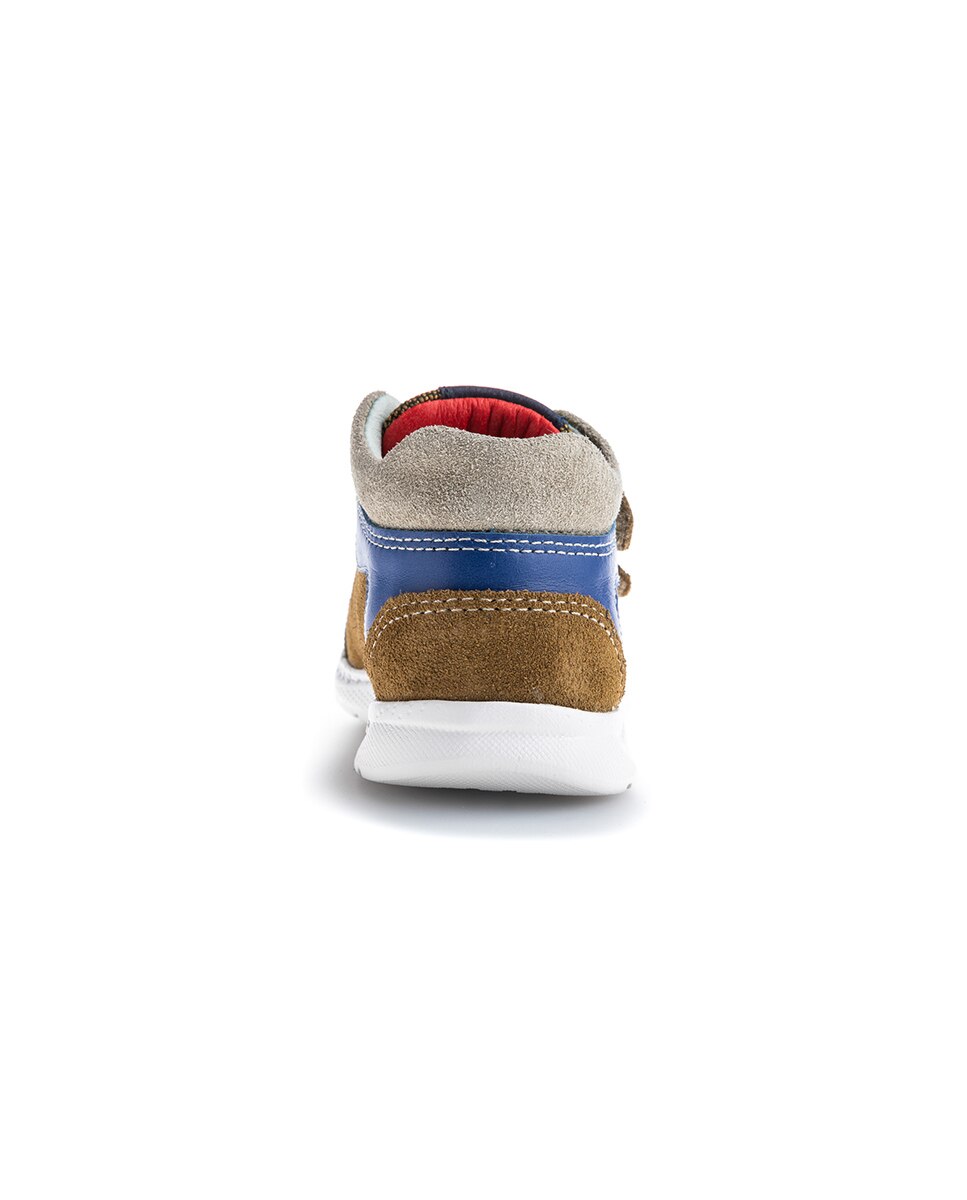 Botas de Bebé em Pele com Velcro Pablosky Castanho-6