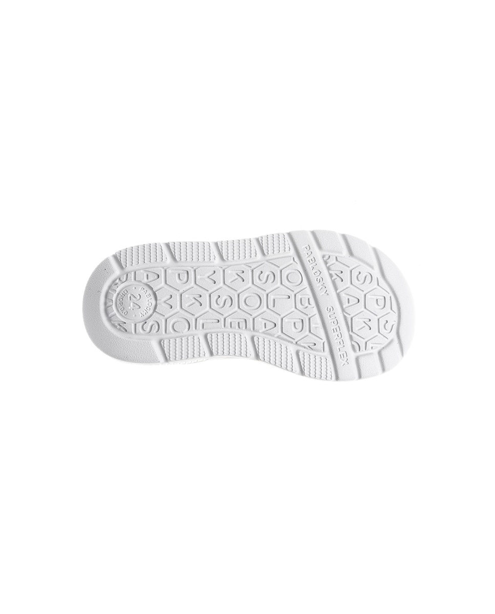 Botas para Bebé de Leader-tech com Velcro Pablosky Branco / Laranja-4