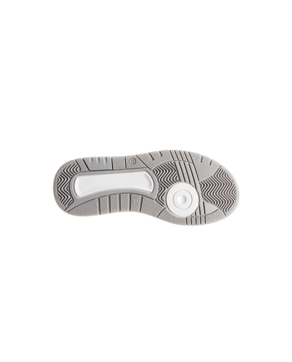 Sapatilhas Desportivas Infantil de Pele com Velcro Pablosky Branco-3