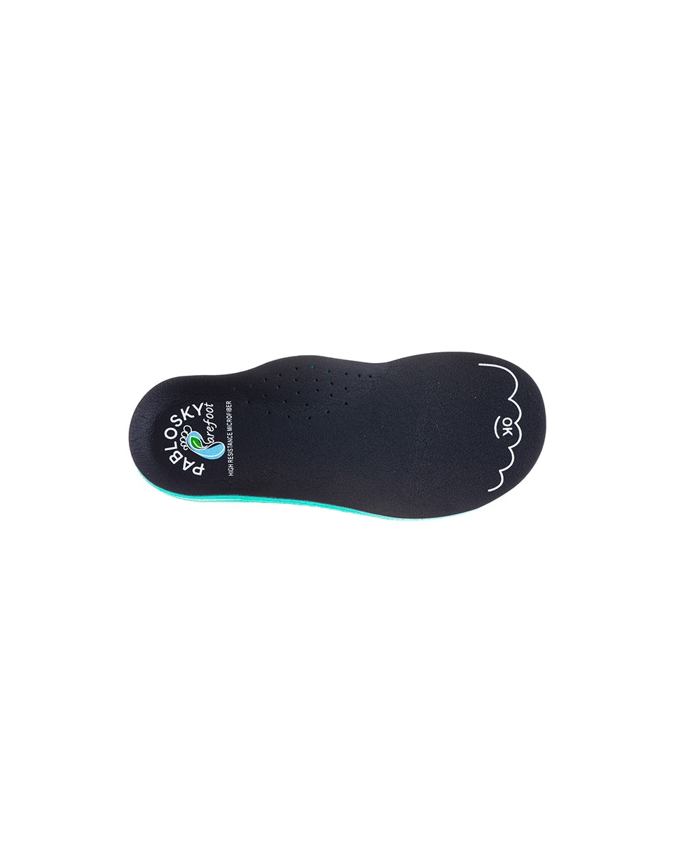 Sapatilhas Infantil Pablosky de Pele com Velcro Preto-3