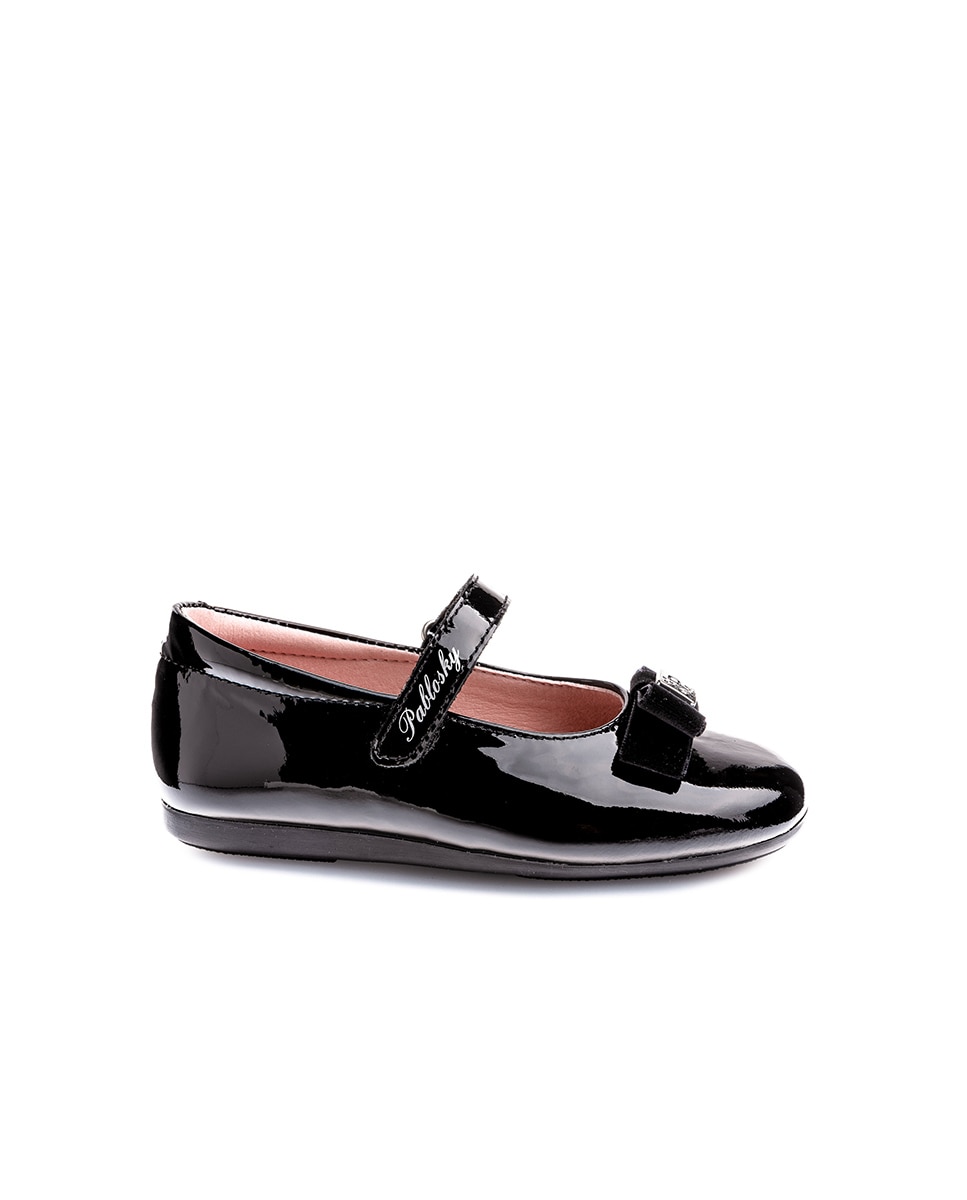 Sabrinas Infantil de Pele com Velcro Pablosky Preto-1