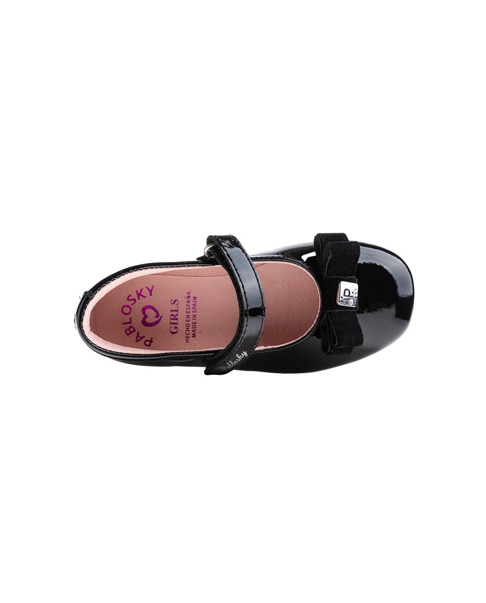 Sabrinas Infantil de Pele com Velcro Pablosky Preto-4