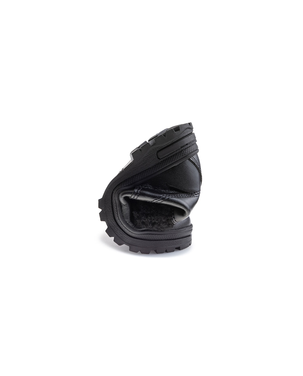 Botas Infantil de Leader-tech com Atacadores e Fecho Zip Preto-2