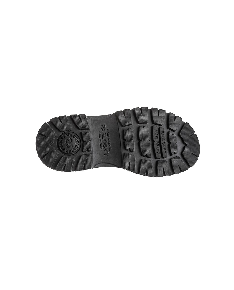 Botas Infantil de Leader-tech com Atacadores e Fecho Zip Preto-3
