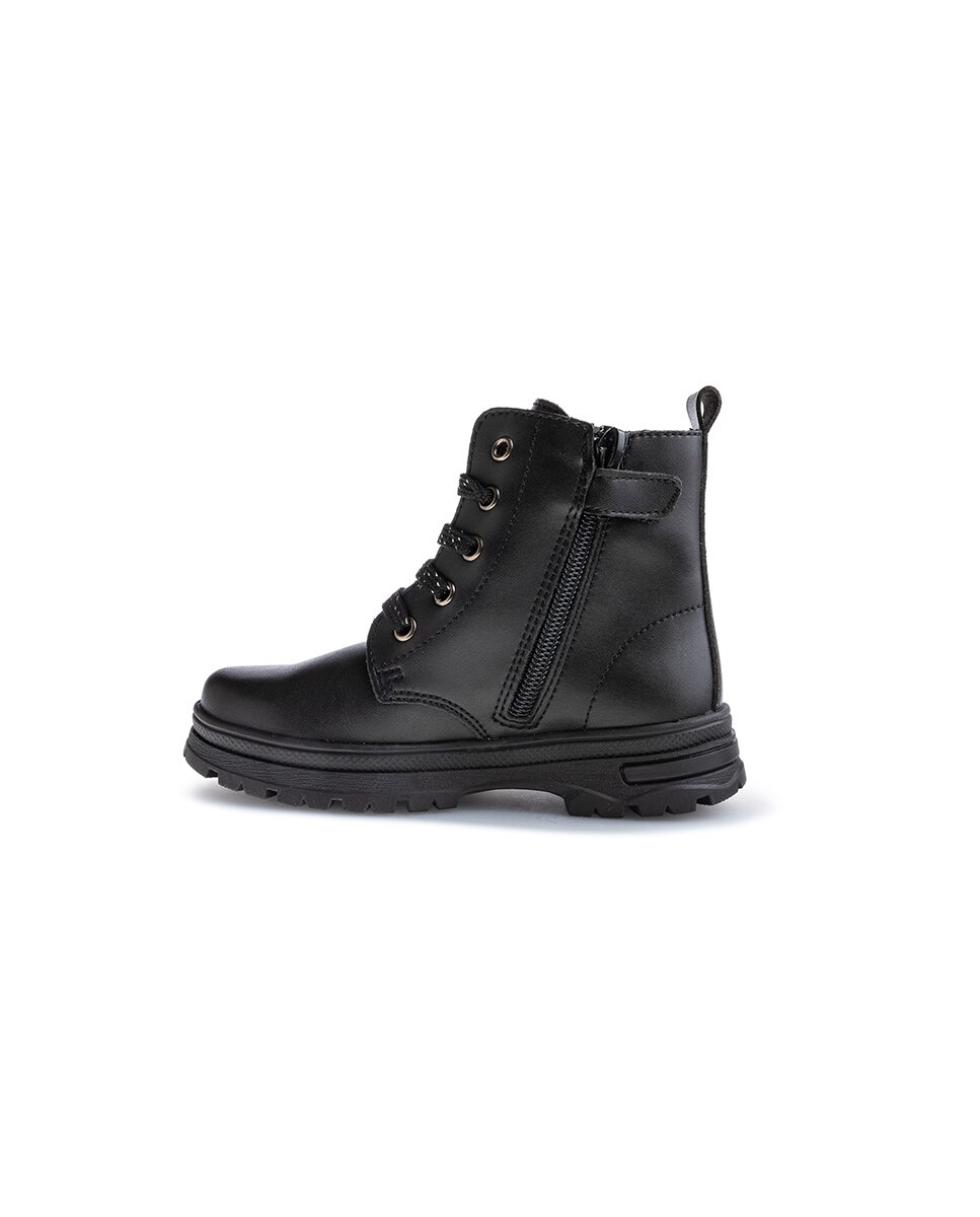 Botins Pablosky Têxteis com Fecho Zip Preto-5
