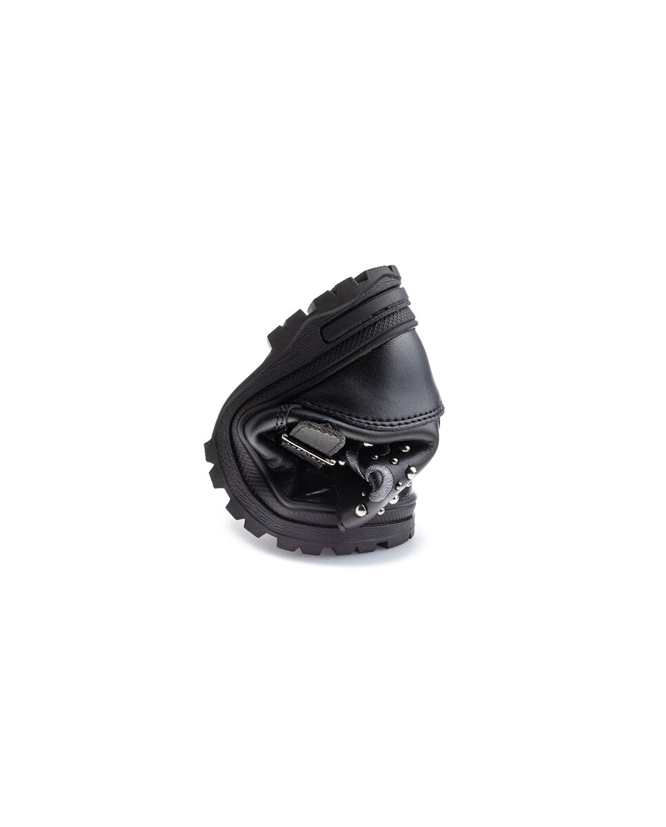 Botins Pablosky de Pele com Fecho Zip Preto-2