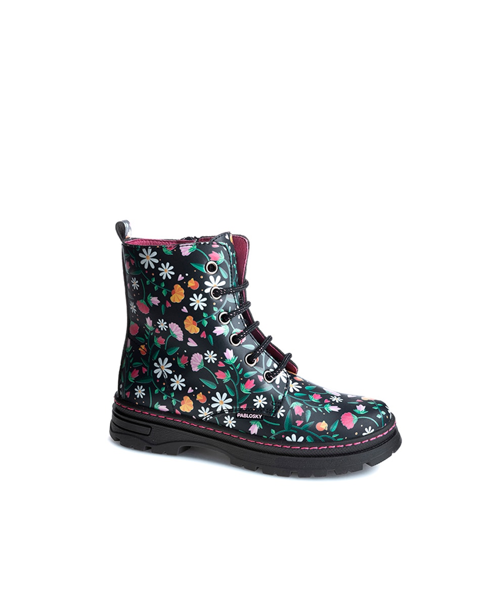 Botas de Leader-tech com Atacadores e Fecho Zip Pablosky Preto-1