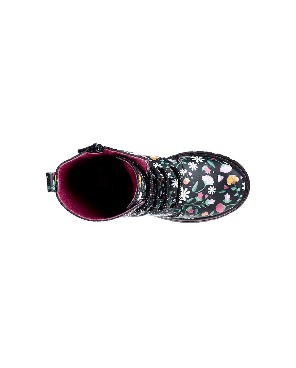 Botas de Leader-tech com Atacadores e Fecho Zip Pablosky Preto-4
